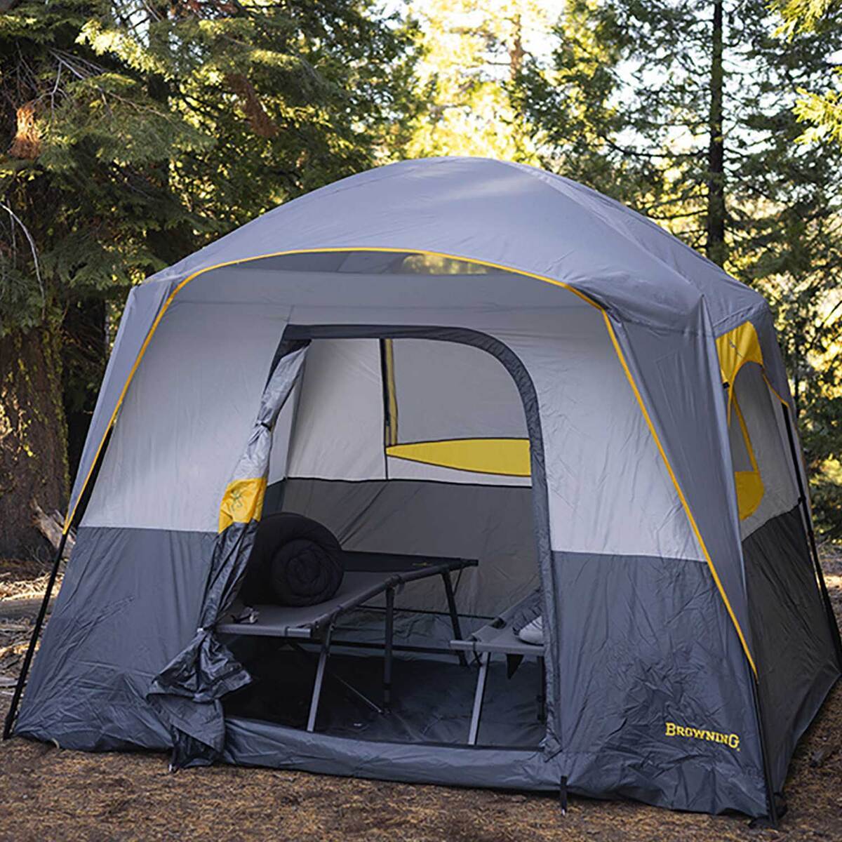 Browning Big Horn 5 Person Camping Tent - Charcoal/Gray 7 Browning Big Horn 5 Person Camping Tent - Charcoal/Gray