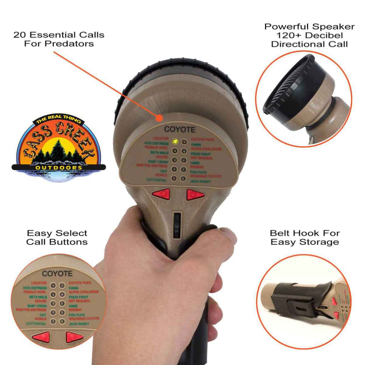 Cass Creek Mega Amp 20X Predator Call 3 Cass Creek Mega Amp 20X Predator Call