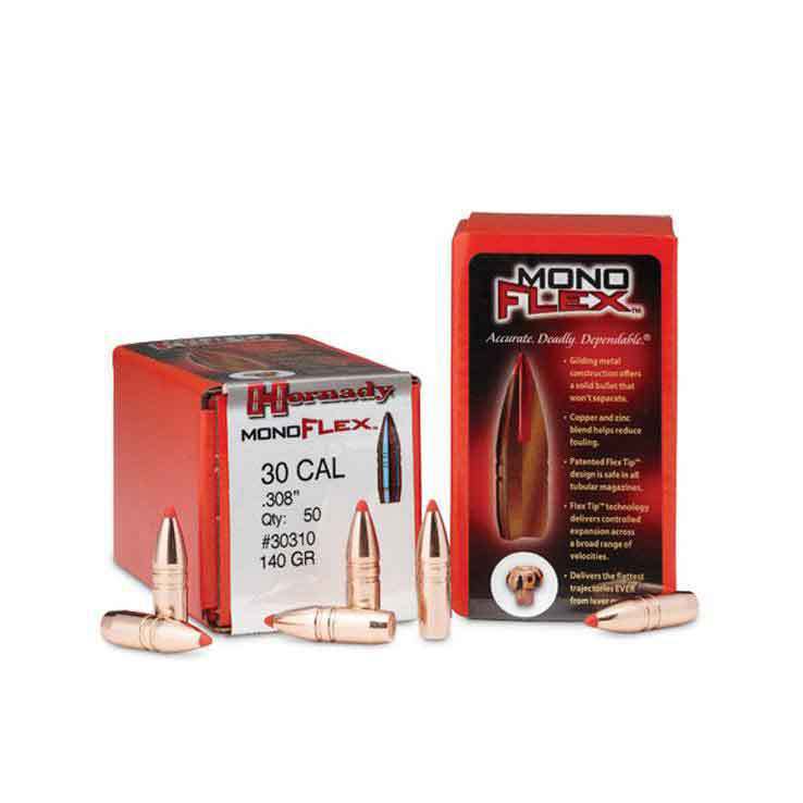 Hornady MonoFlex Reloading Bullets .30 Cal 140gr