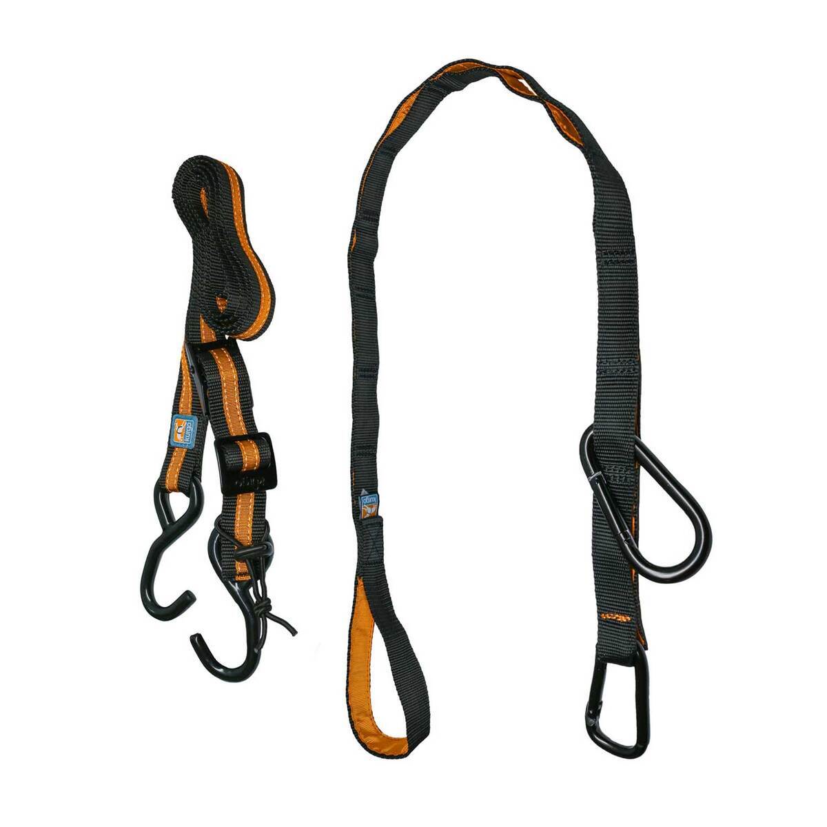 Kurgo Auto Zip Line Leash/Tether - Black/Orange