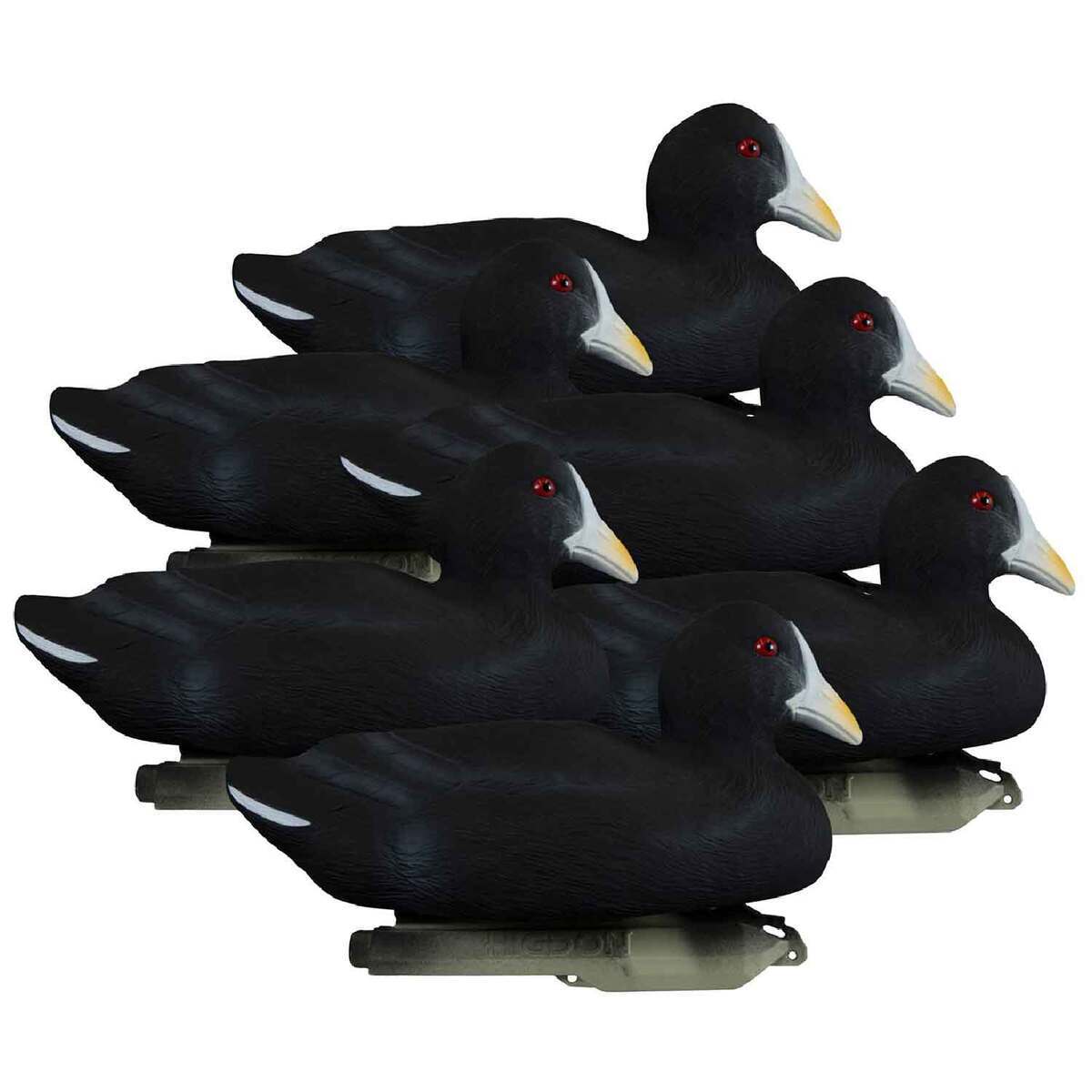 Higdon Decoys Standard Coot Duck Decoys - 6 Pack