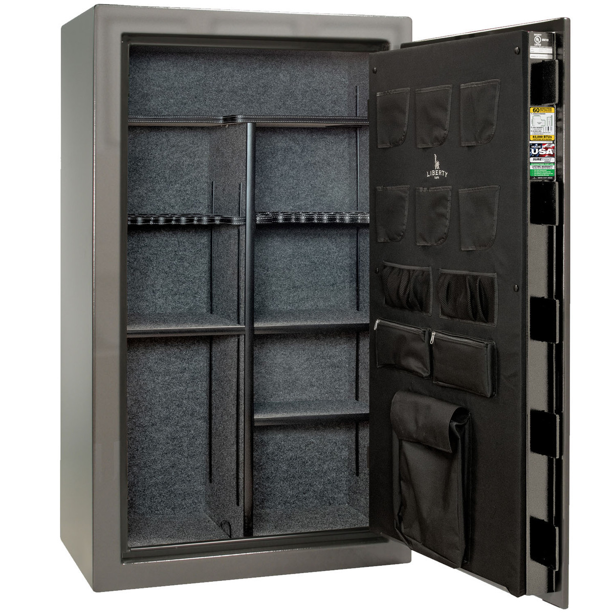 Liberty Safes We The People 44 Gun Safe - Gray Gloss