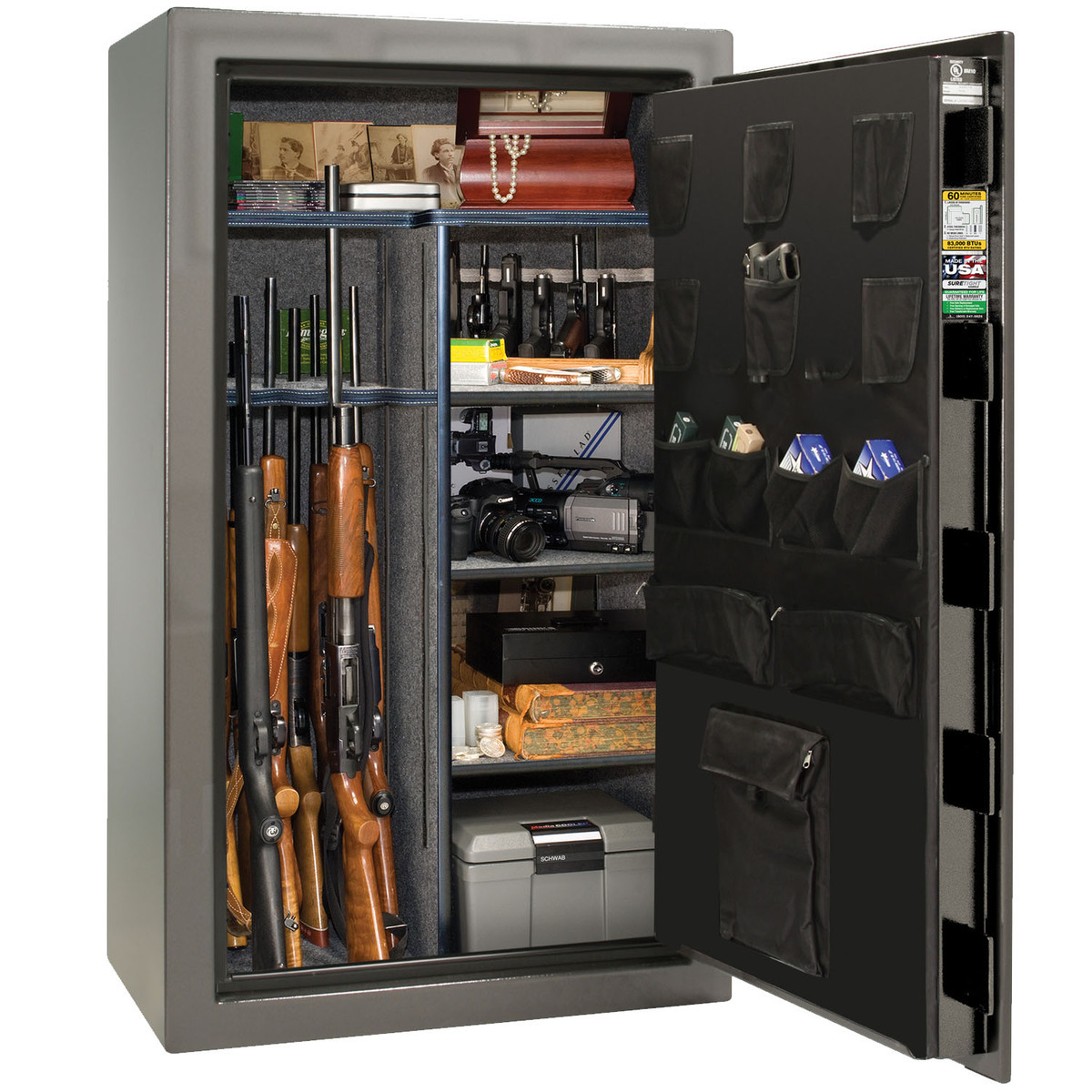 Liberty Safes We The People 44 Gun Safe - Gray Gloss 3 Liberty Safes We The People 44 Gun Safe - Gray Gloss