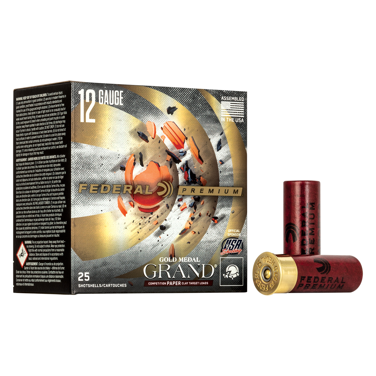 Federal Premium 12 Gauge 2-3/4in #8 1-1/8oz Target Shotshells - 25 Rounds