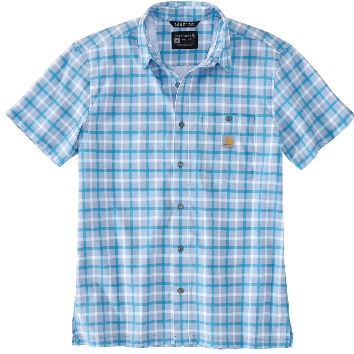 Carhartt Men's Force Sun Defender Lightweight Relaxed Fit Short Sleeve Work Shirt