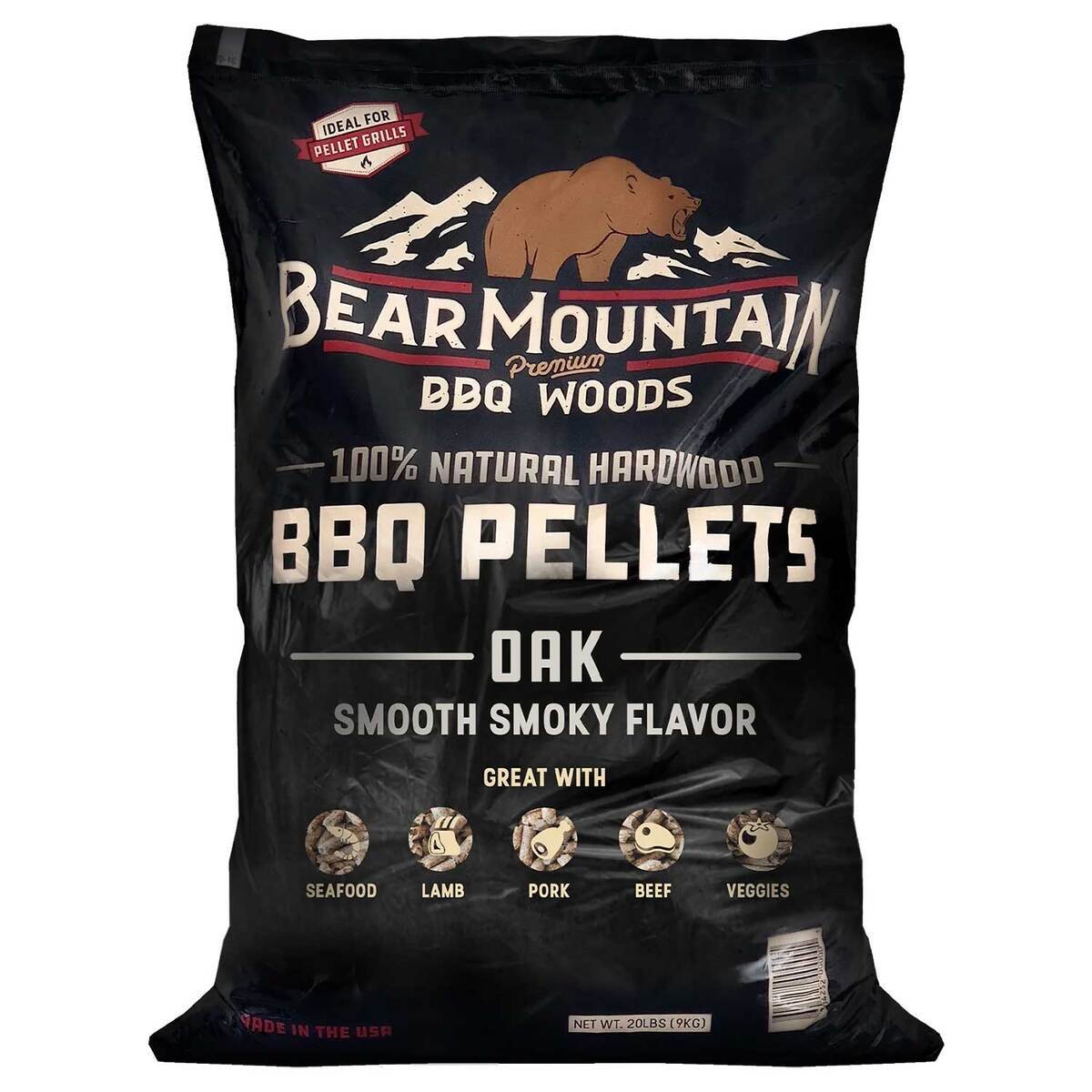Bear Mountain BBQ Wood Pellets - Oak BBQ