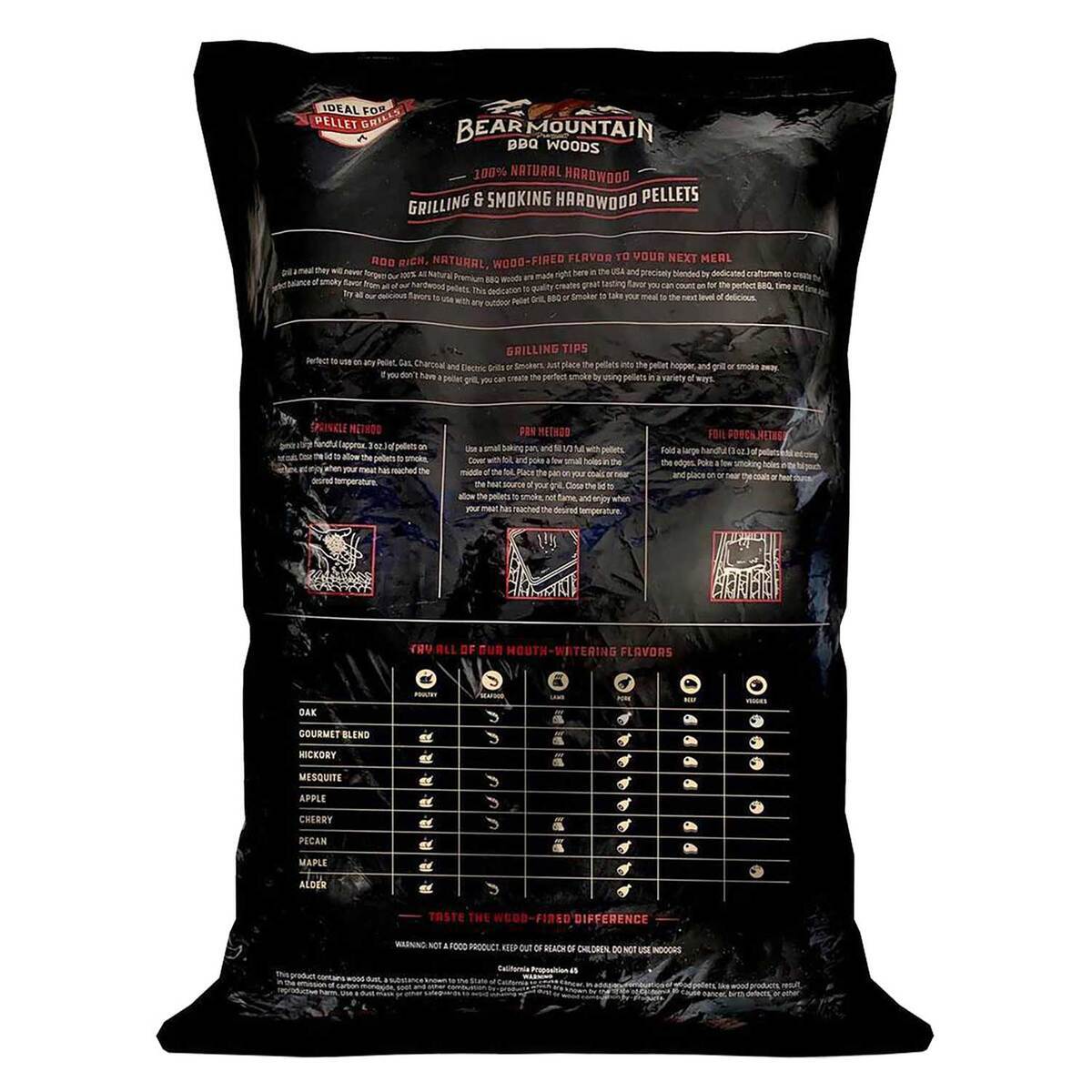 Bear Mountain BBQ Wood Pellets - Oak BBQ