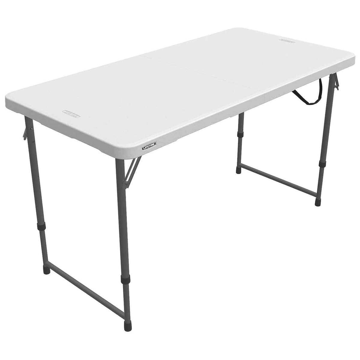 Lifetime 4-Foot Adjustable Fold-In-Half Table