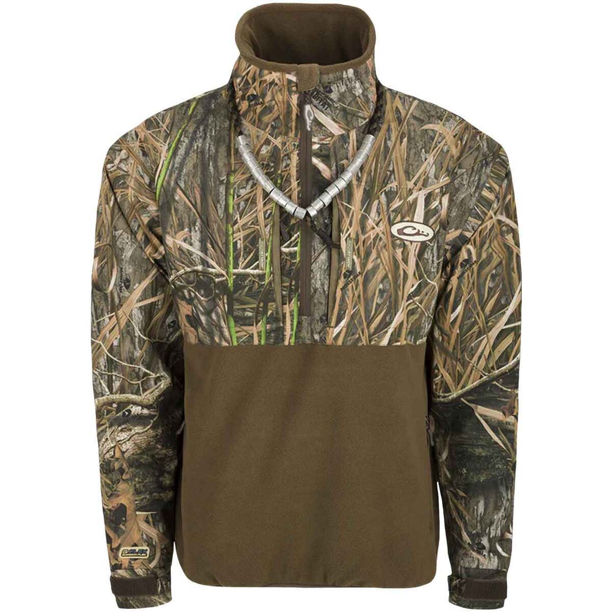 Drake Men's Mossy Oak Shadow Grass Habitat MST Guardian Eqwader Flex Fleece Hunting Jacket