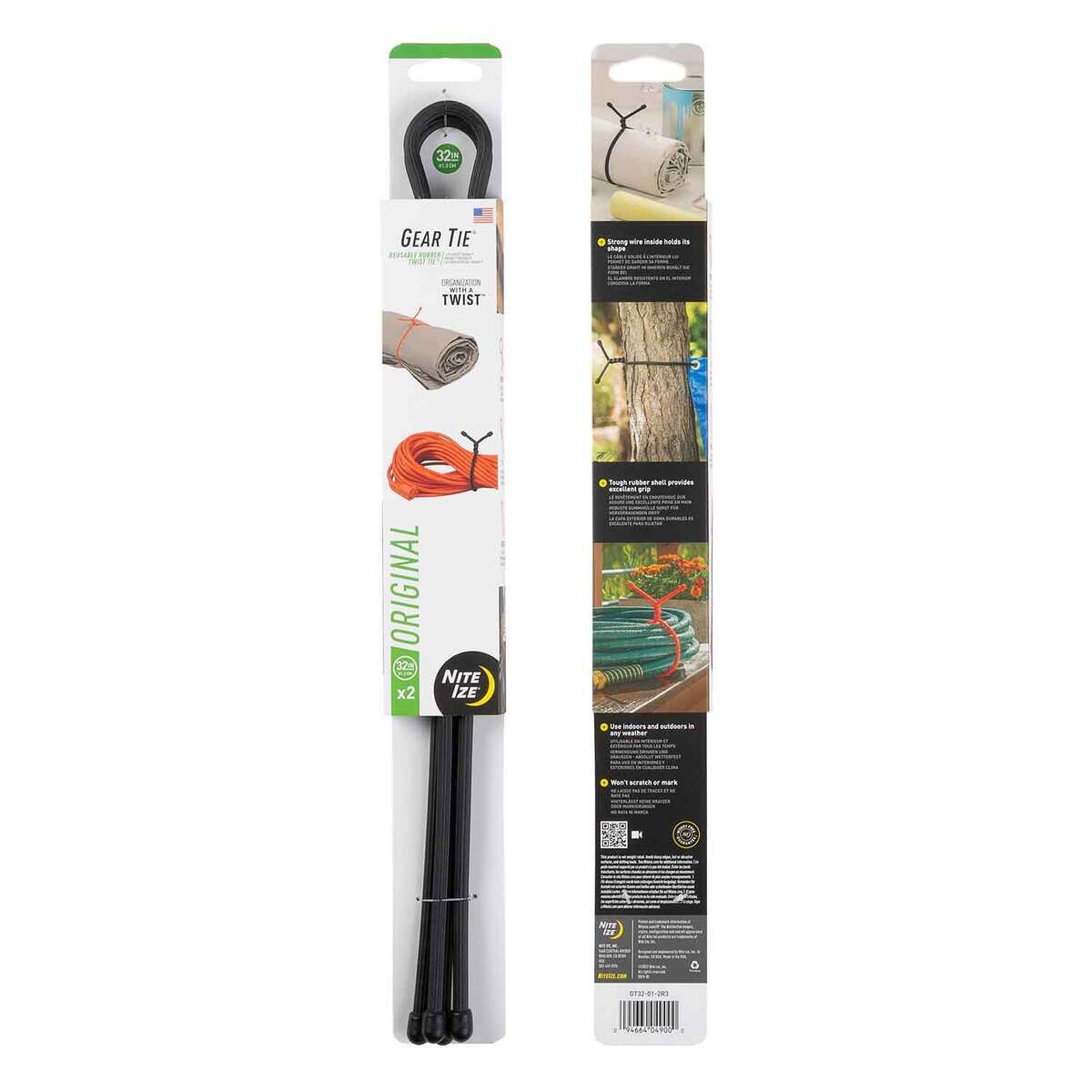 Nite Ize 32in Gear Tie Rubber Twist Tie - 2 Pack 3 Nite Ize 32in Gear Tie Rubber Twist Tie - 2 Pack