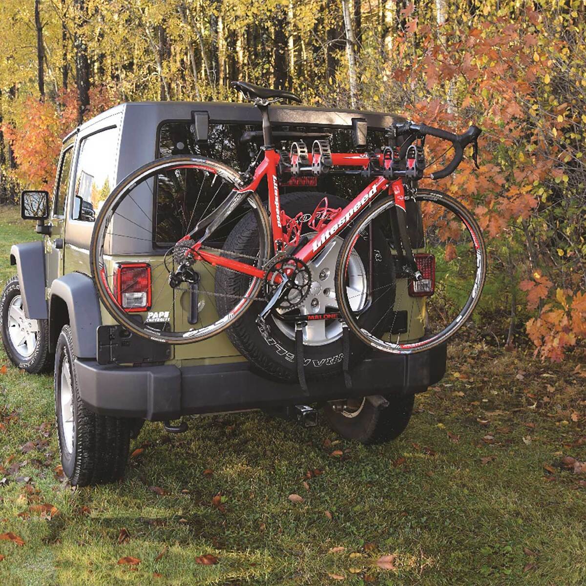 Malone Runway Spare T3 Spare Tire Mount 3 Bike Carrier