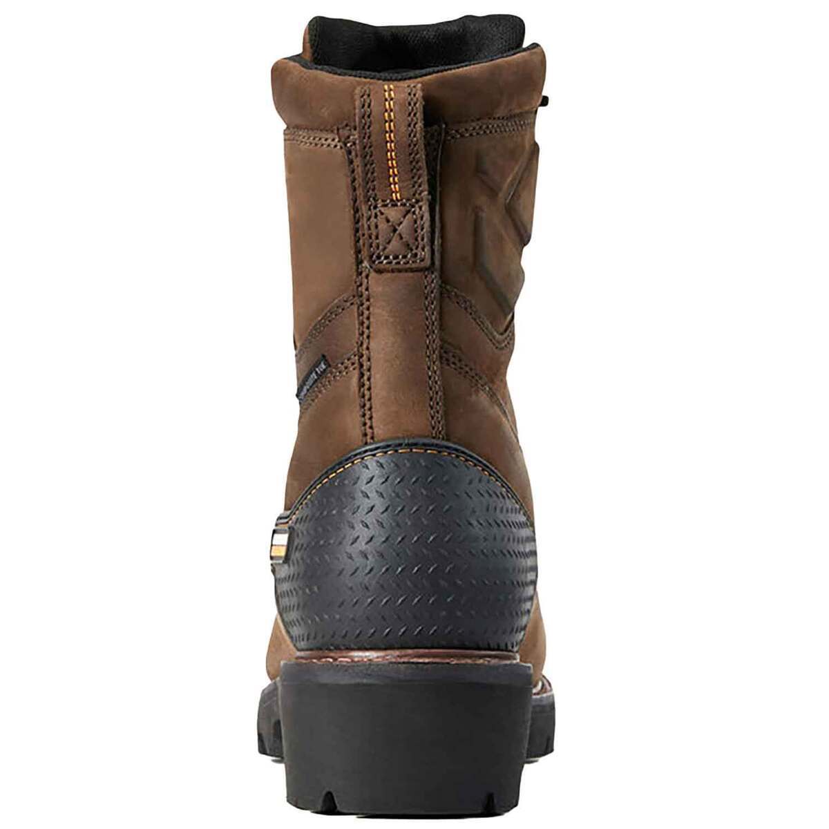 Ariat Men's Powerline Waterproof Composite Toe 8in Work Boot - Oily Distressed Brown - Size 10 4 Ariat Men's Powerline Waterproof Composite Toe 8in Work Boot - Oily Distressed Brown - Size 10