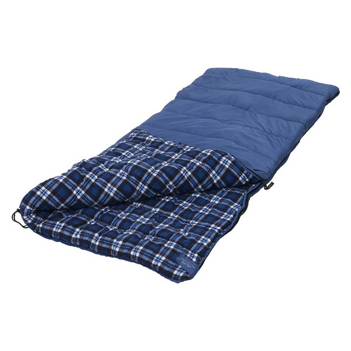 ALPS Mountaineering Camper Flannel Outfitter 45F Degree Regular Rectangular Sleeping Bag - Blue 3 ALPS Mountaineering Camper Flannel Outfitter 45F Degree Regular Rectangular Sleeping Bag - Blue