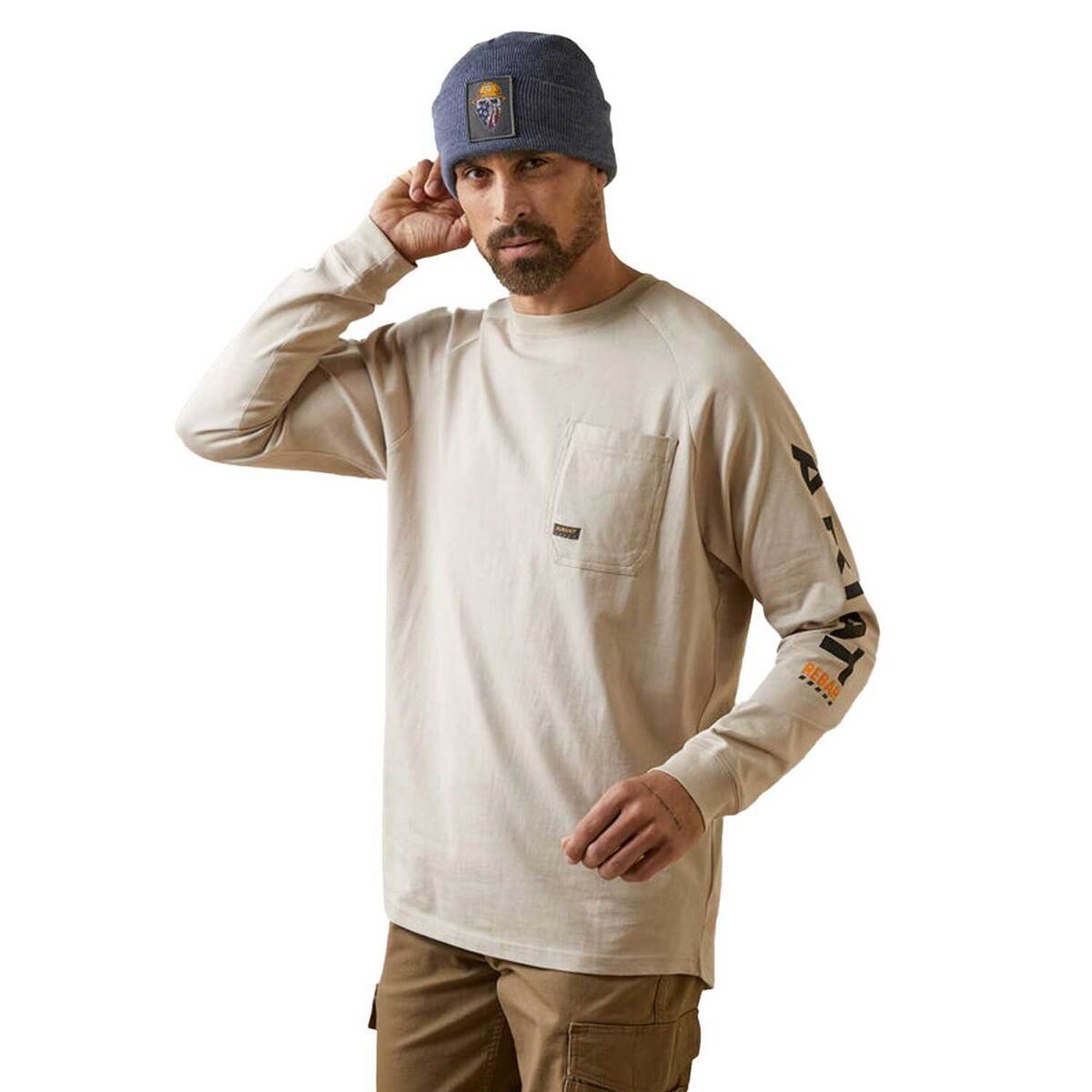 Ariat Men's Rebar Cotton Strong Long Sleeve Work Shirt