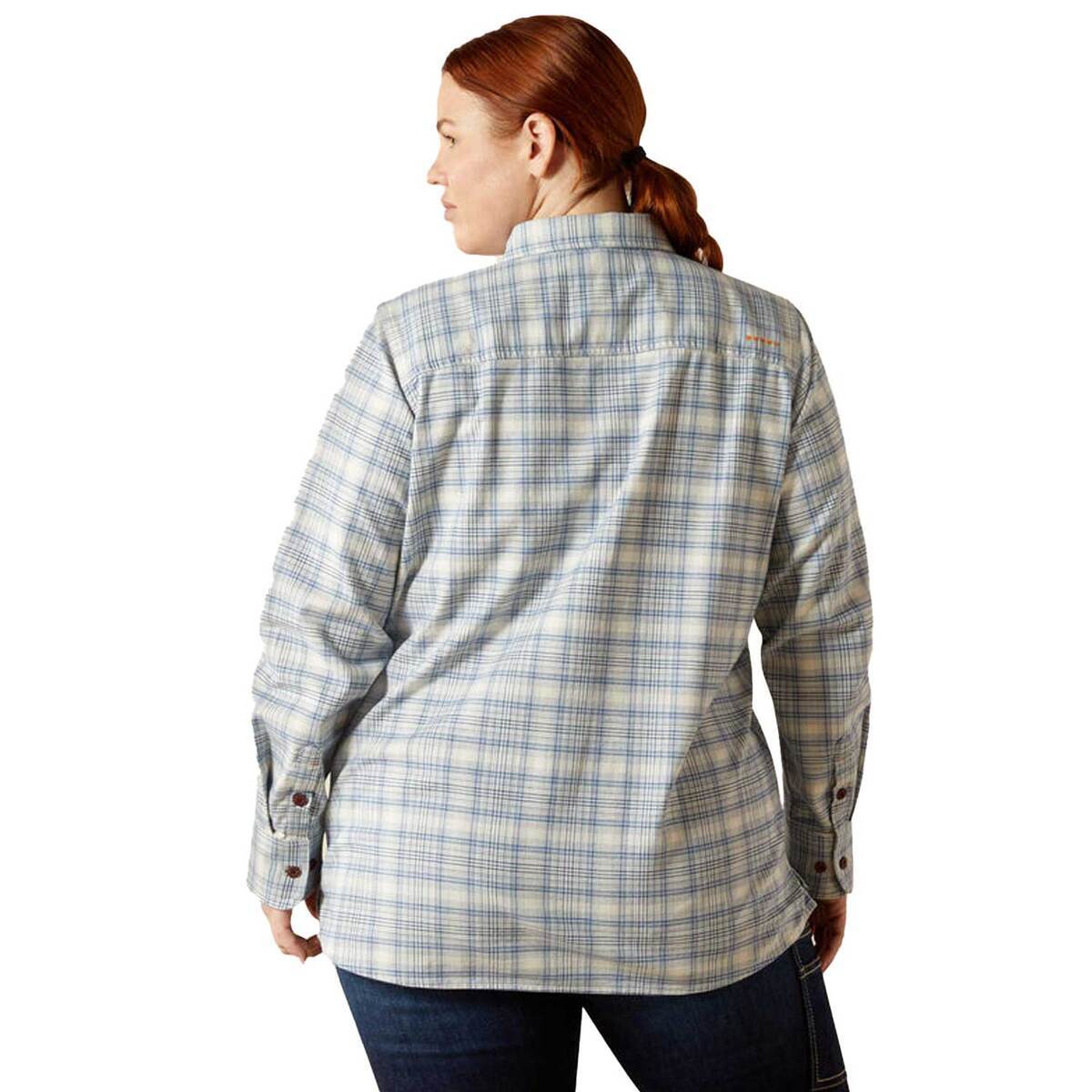 Ariat Women's Rebar Flannel DuraStretch Long Sleeve Work Shirt 3 Ariat Women's Rebar Flannel DuraStretch Long Sleeve Work Shirt