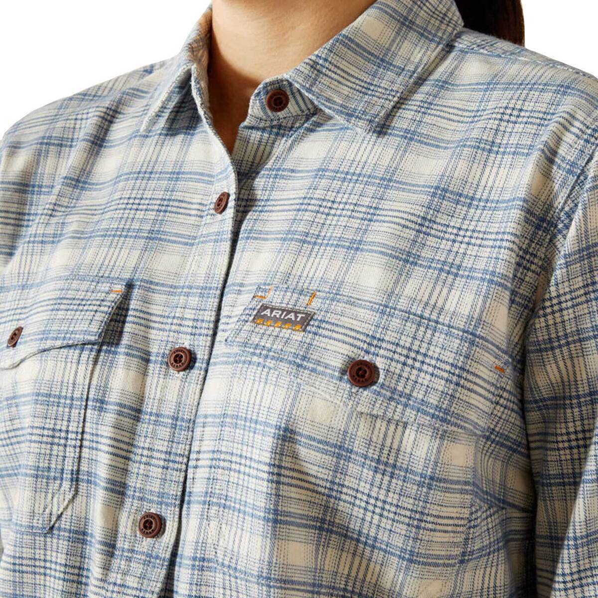 Ariat Women's Rebar Flannel DuraStretch Long Sleeve Work Shirt 4 Ariat Women's Rebar Flannel DuraStretch Long Sleeve Work Shirt