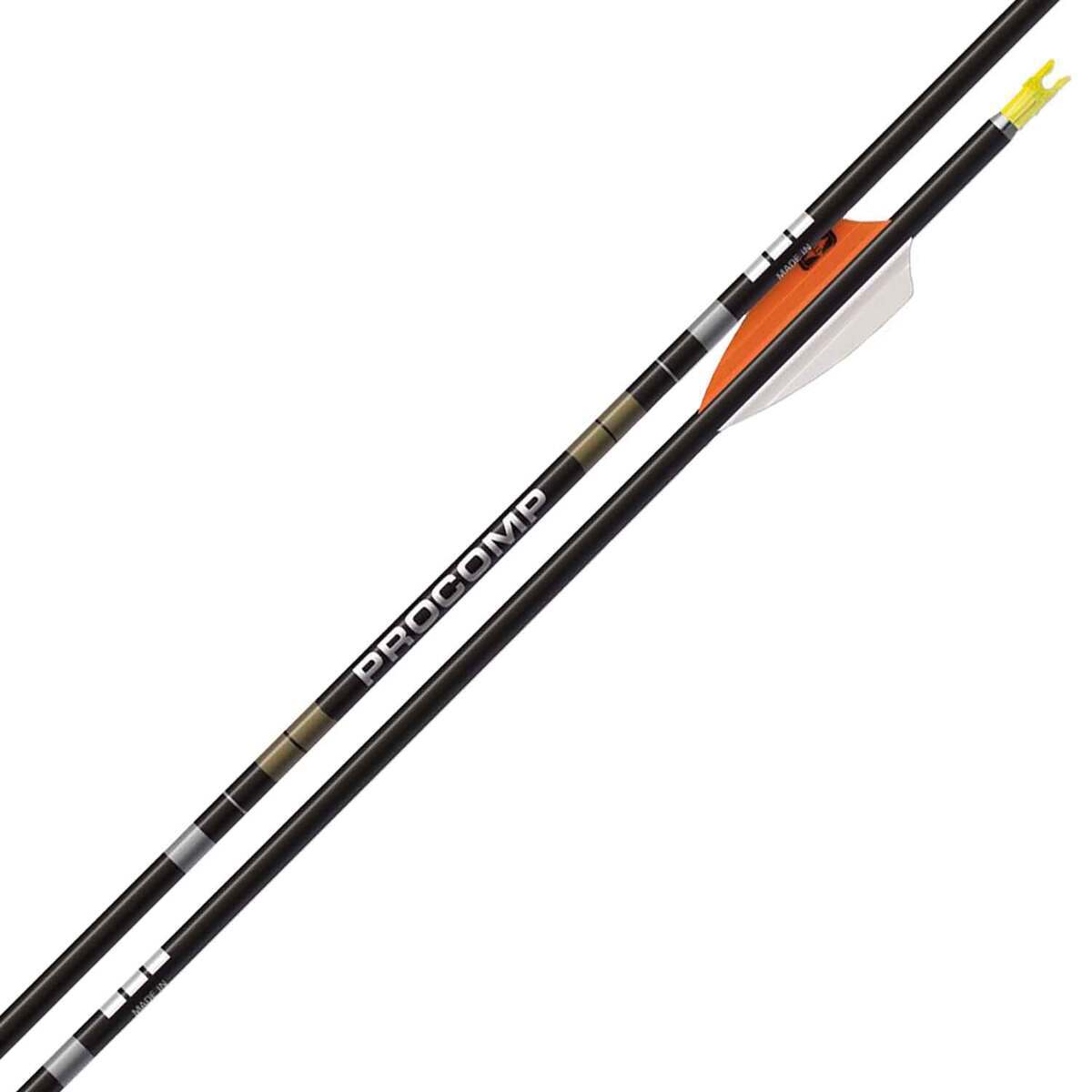 Easton AC Procomp Hunter 380 spine Aluminum Carbon Hybrid Shaft - 12 Pack
