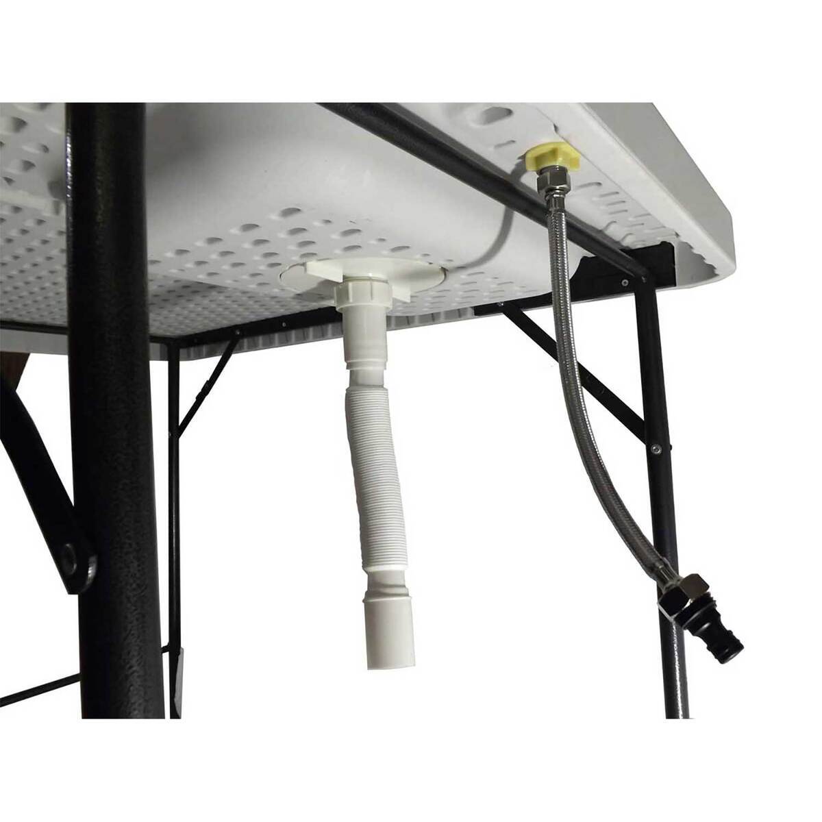 Old Cedar Outfitters 2 Man Cleaning Station with Folding Faucet - Stainless Steel Legs