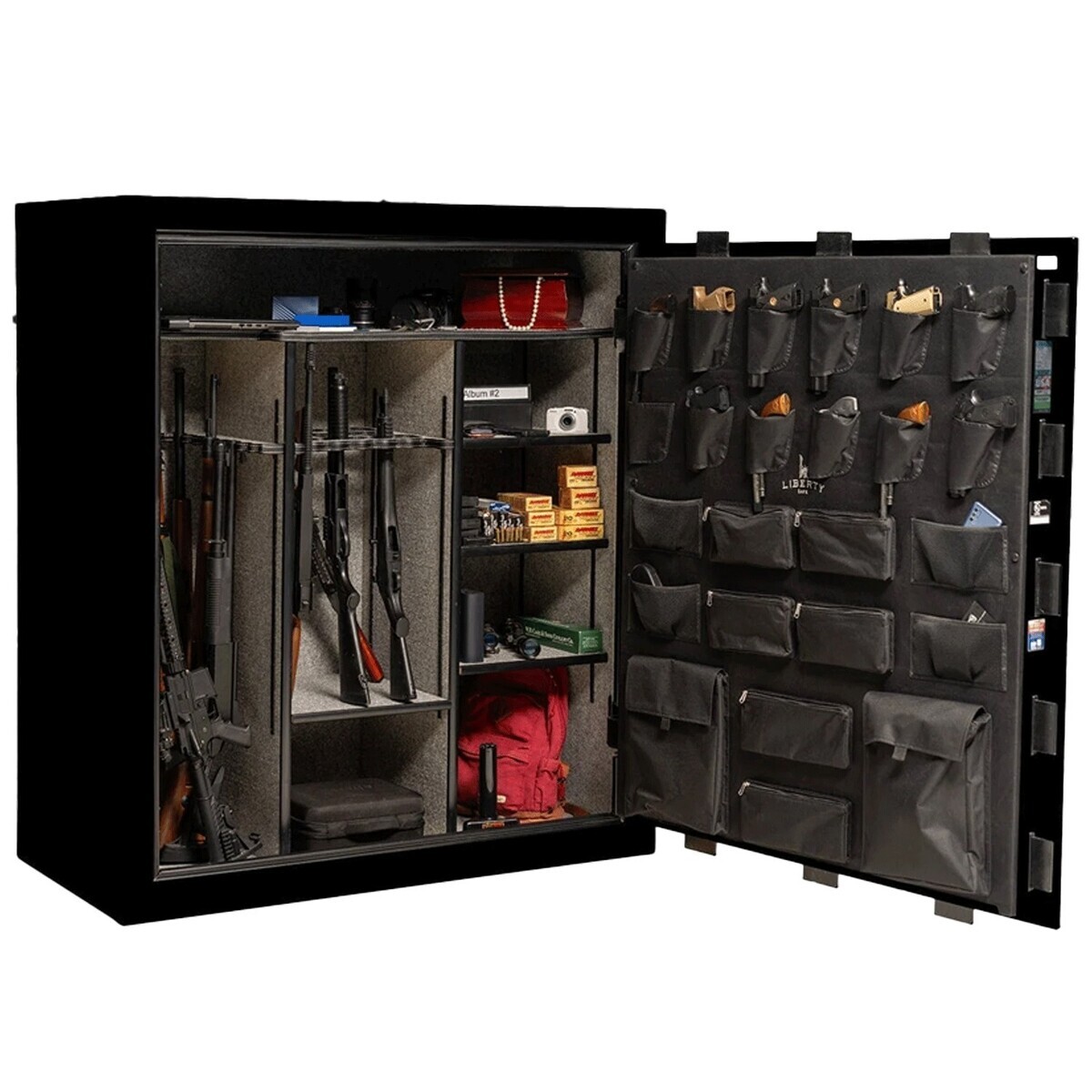 Liberty Safes Collector 72 Gun Safe - Textured Black