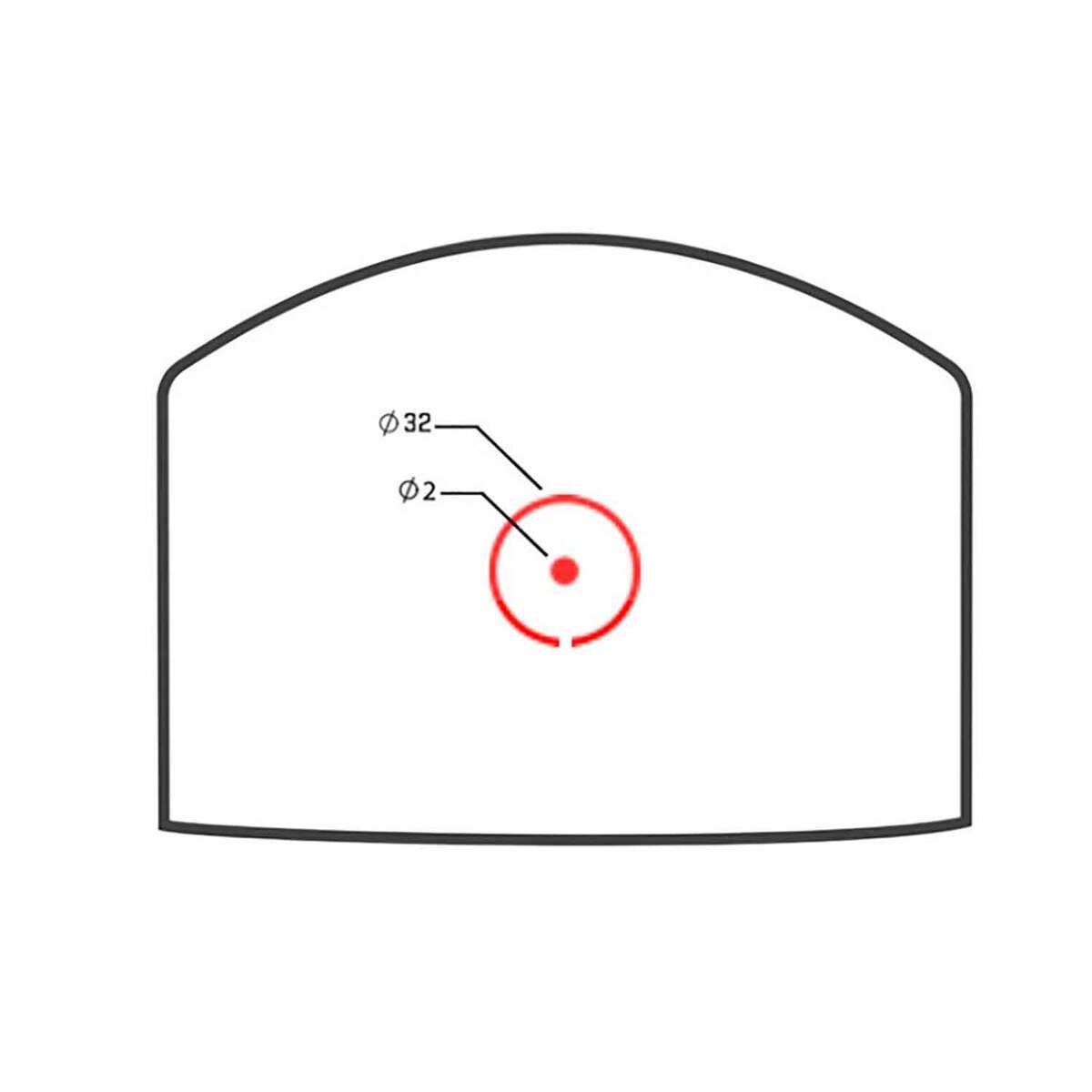 Sig Sauer ROMEOZero-Pro 1x Red Dot - 2 MOA Dot/ 32 MOA Circle