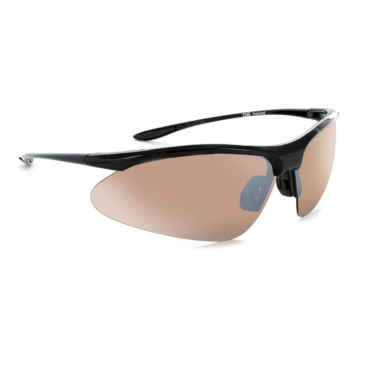 Optic Nerve Tightrope Polarized Sunglasses - Shiny Black/Brown