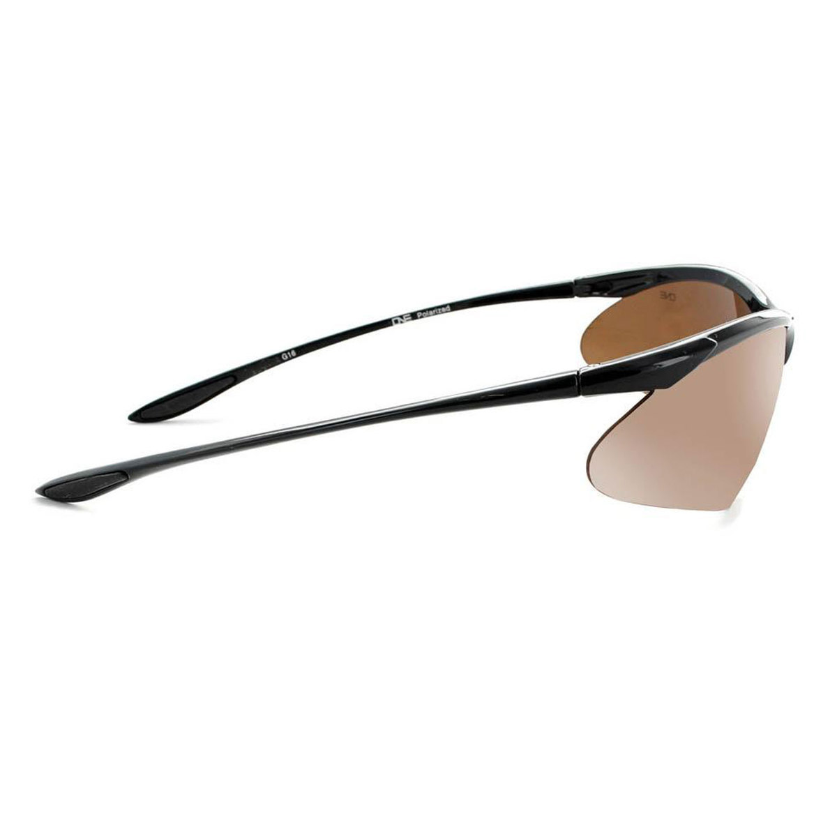 Optic Nerve Tightrope Polarized Sunglasses - Shiny Black/Brown