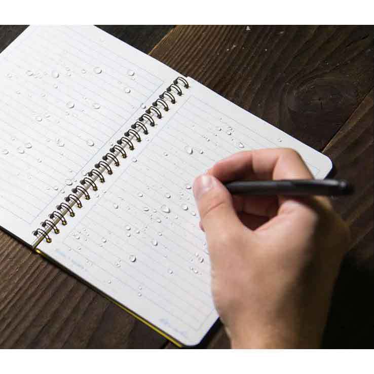 Rite in the Rain 4x7 inch Side Spiral Notebook - Yellow 3 Rite in the Rain 4x7 inch Side Spiral Notebook - Yellow