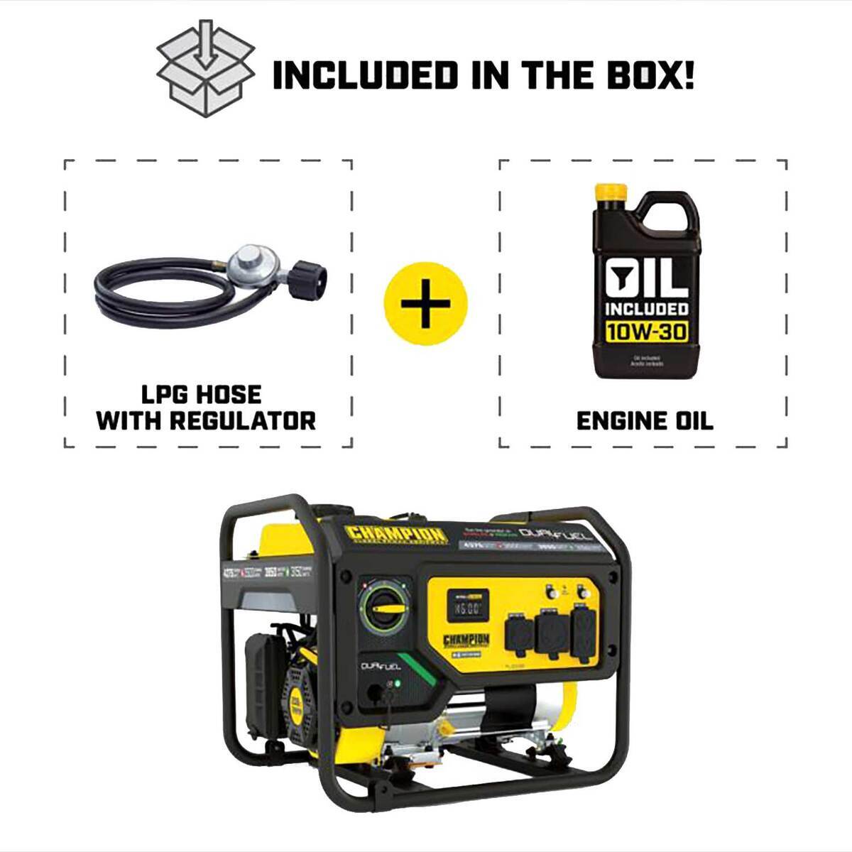 Champion 3500W Dual Fuel Generator with CO Shield - CA Compliant 4 Champion 3500W Dual Fuel Generator with CO Shield - CA Compliant