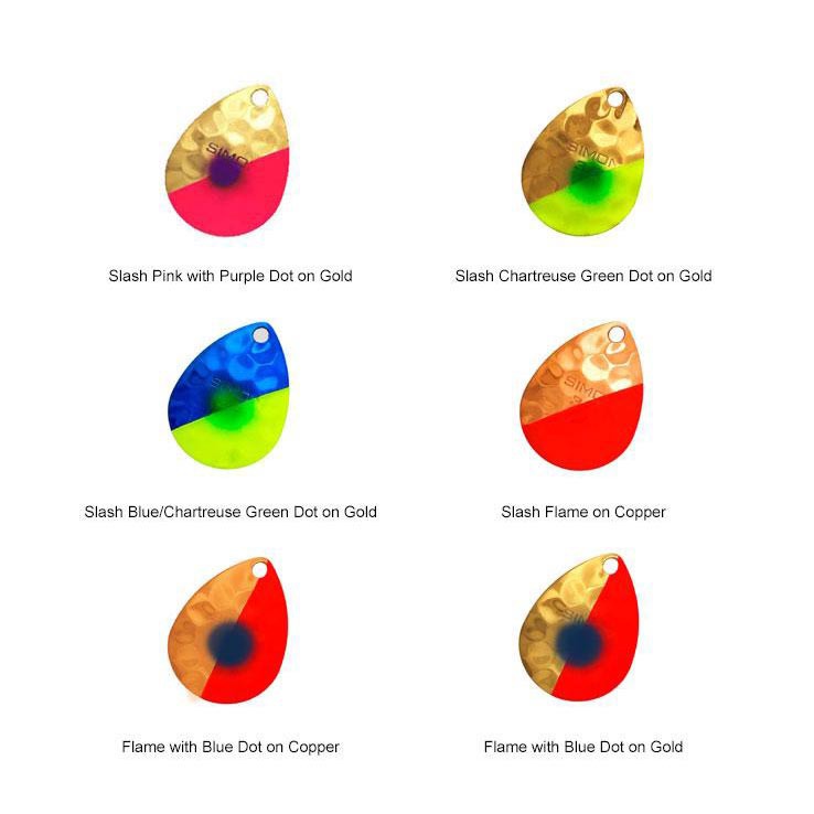 Hawken Fishing Hammered Simon 3.5 Colorado Spinner Blade