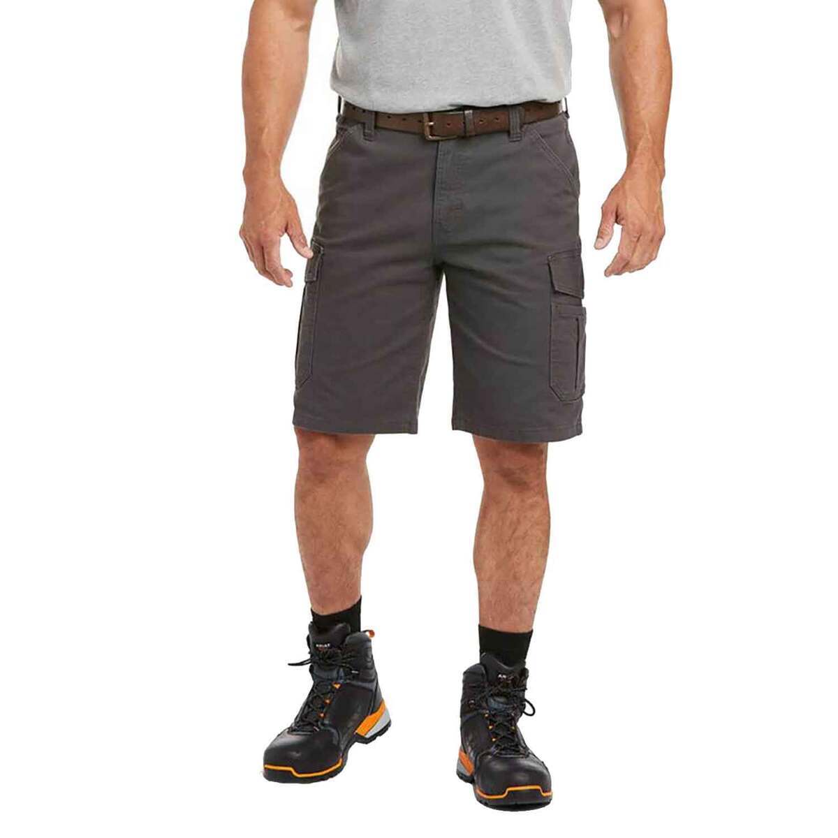 Ariat Men's Rebar DuraStretch Cargo Shorts - Rebar Grey - 32