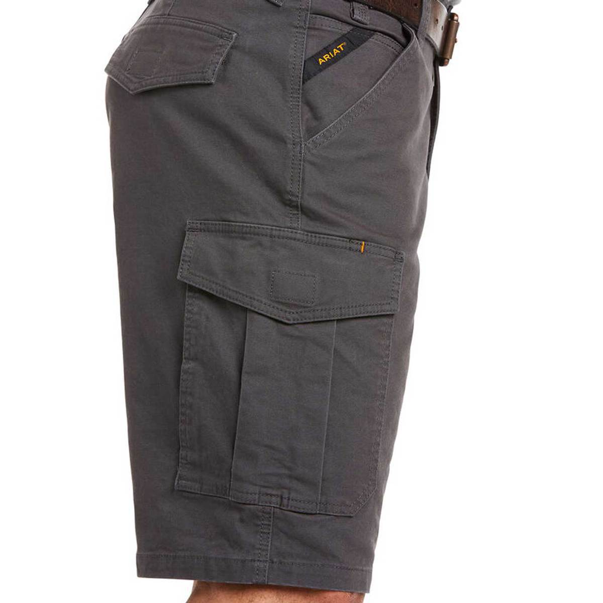 Ariat Men's Rebar DuraStretch Cargo Shorts - Rebar Grey - 32 3 Ariat Men's Rebar DuraStretch Cargo Shorts - Rebar Grey - 32