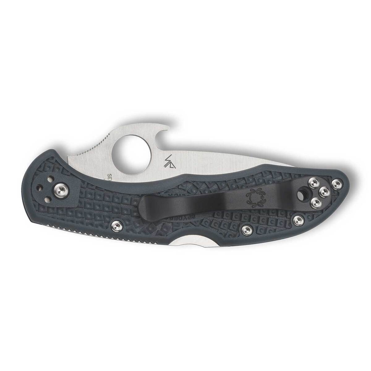 Spyderco Delica 4 Emerson Opener 2.9 inch Folding Knife - Dark Gray