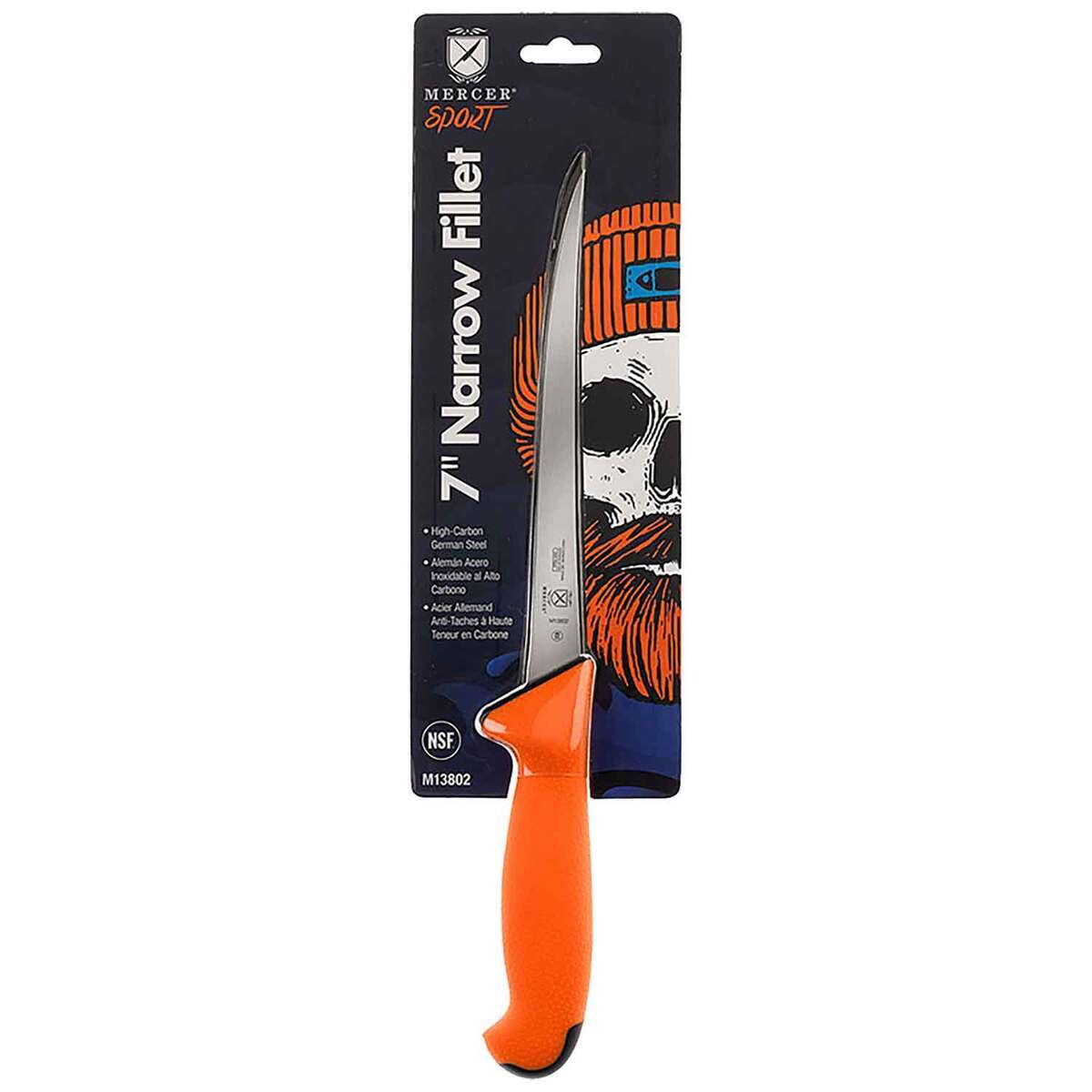 Mercer Sport Narrow Fillet Knife - Orange, 7in 3 Mercer Sport Narrow Fillet Knife - Orange, 7in