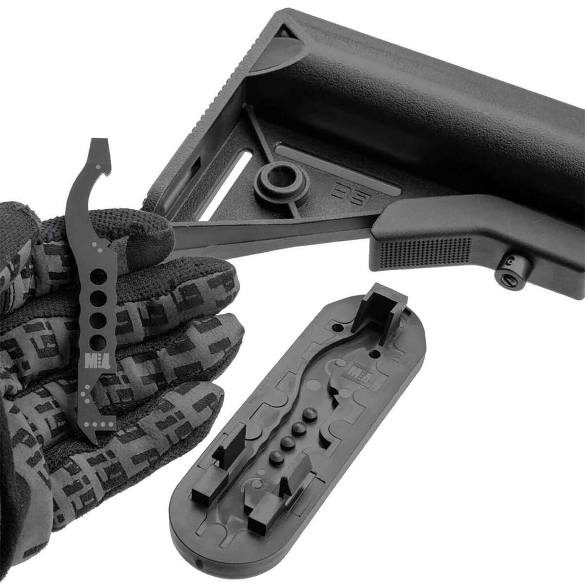 B5 Systems Enhanced SOPMOD Rifle Stock - Woodland 4 B5 Systems Enhanced SOPMOD Rifle Stock - Woodland