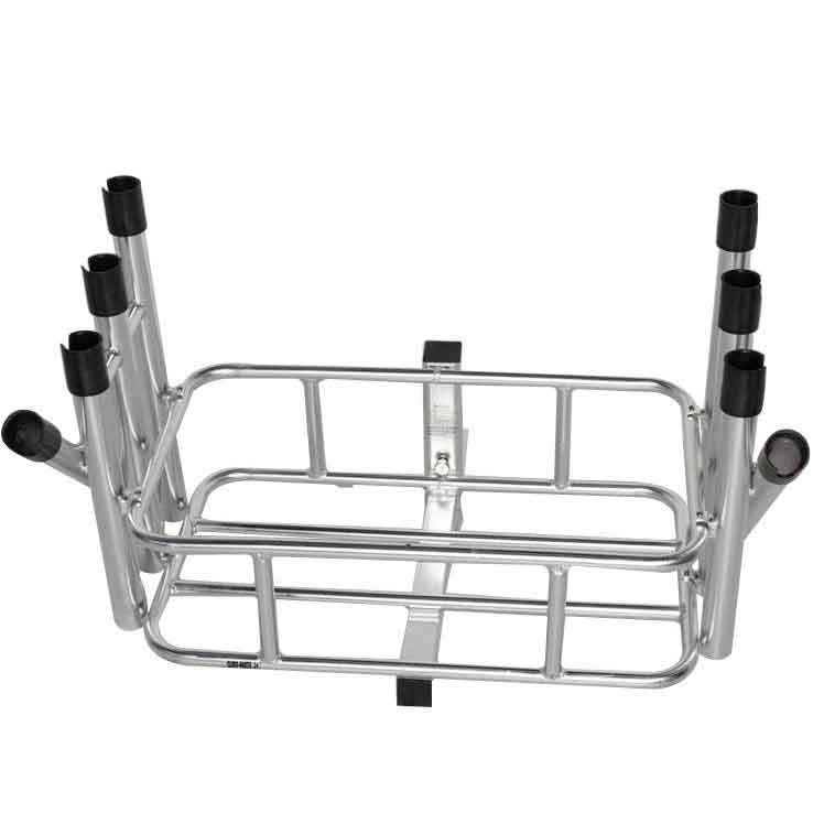 Anglers Fish-N-Mate Surf Mate Jr 8 Rod and Cooler Rack