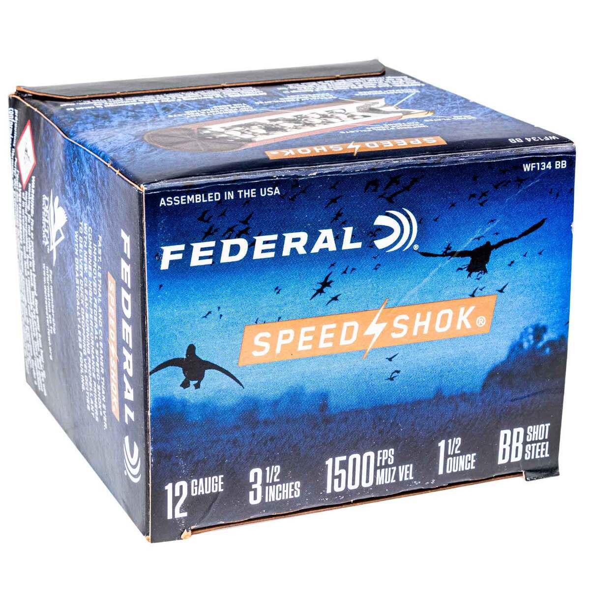 Federal Speed-Shok 12 Gauge 3-1/2in BB 1-1/2oz Waterfowl Shotshells - 25 Rounds 3 Federal Speed-Shok 12 Gauge 3-1/2in BB 1-1/2oz Waterfowl Shotshells - 25 Rounds