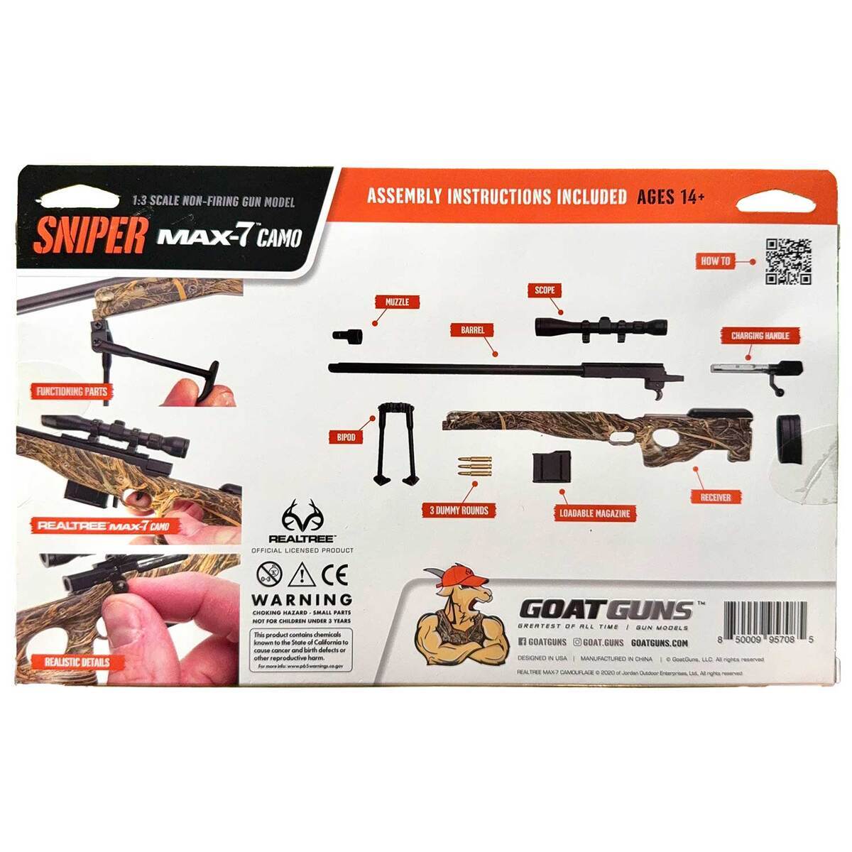 GoatGuns Sasquatch REALTREE MAX-7 Camo Sniper Die Cast Model Gun 5 GoatGuns Sasquatch REALTREE MAX-7 Camo Sniper Die Cast Model Gun
