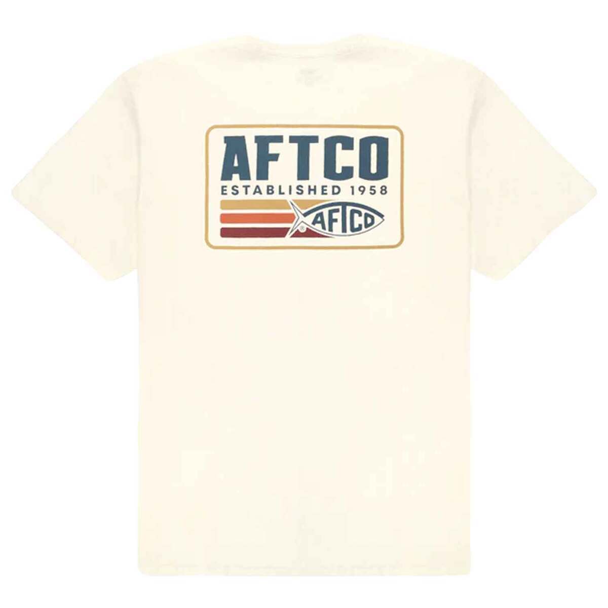AFTCO Men's Strype Short Sleeve Fishing Shirt