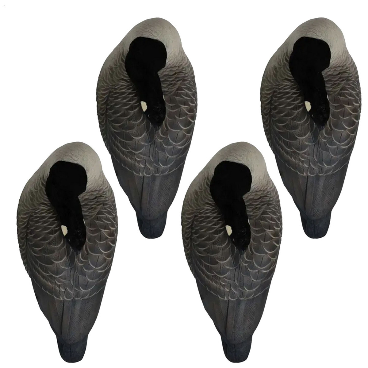 Hardcore Rugged Series Canada Goose Flocked Head Sleeper Decoy - 4 Pack