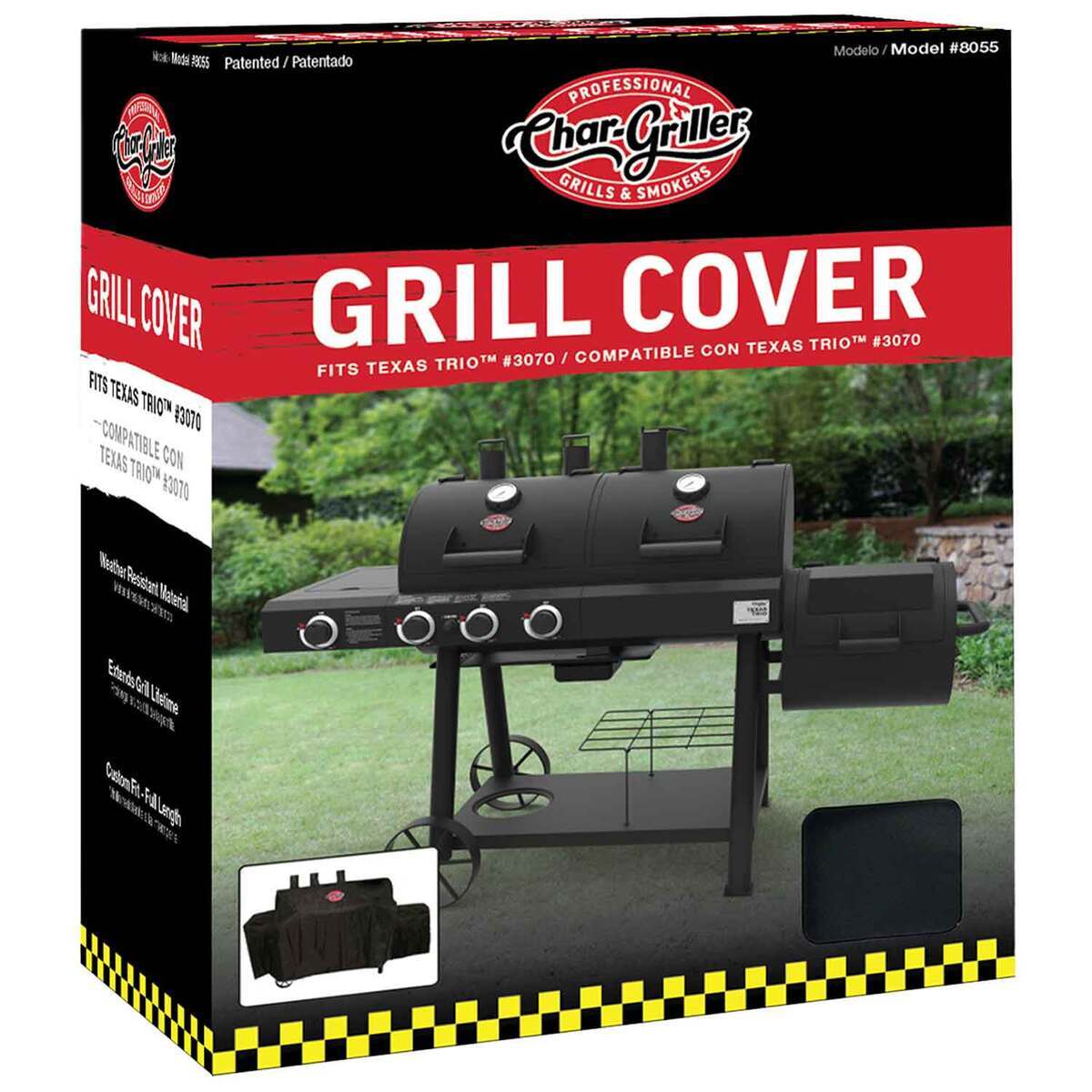 Char-Griller Texas Trio Gas and Charcoal Grill Cover 3 Char-Griller Texas Trio Gas and Charcoal Grill Cover