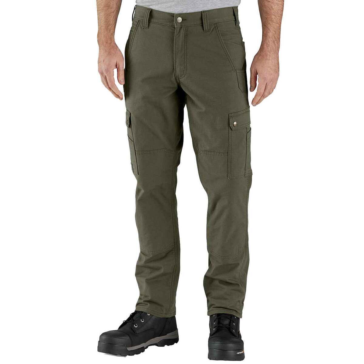 Carhartt Men's Rugged Flex Ripstop Cargo Fleece Lined Work Pants