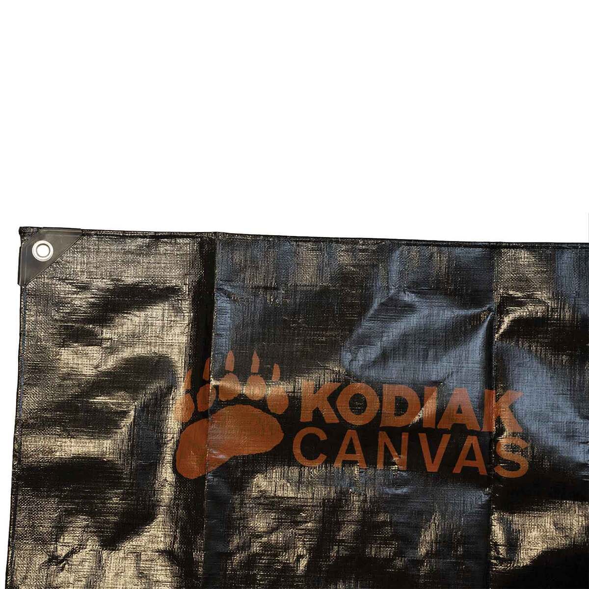 Kodiak Canvas 12ft x 9ft Ground Tarp - Black 3 Kodiak Canvas 12ft x 9ft Ground Tarp - Black