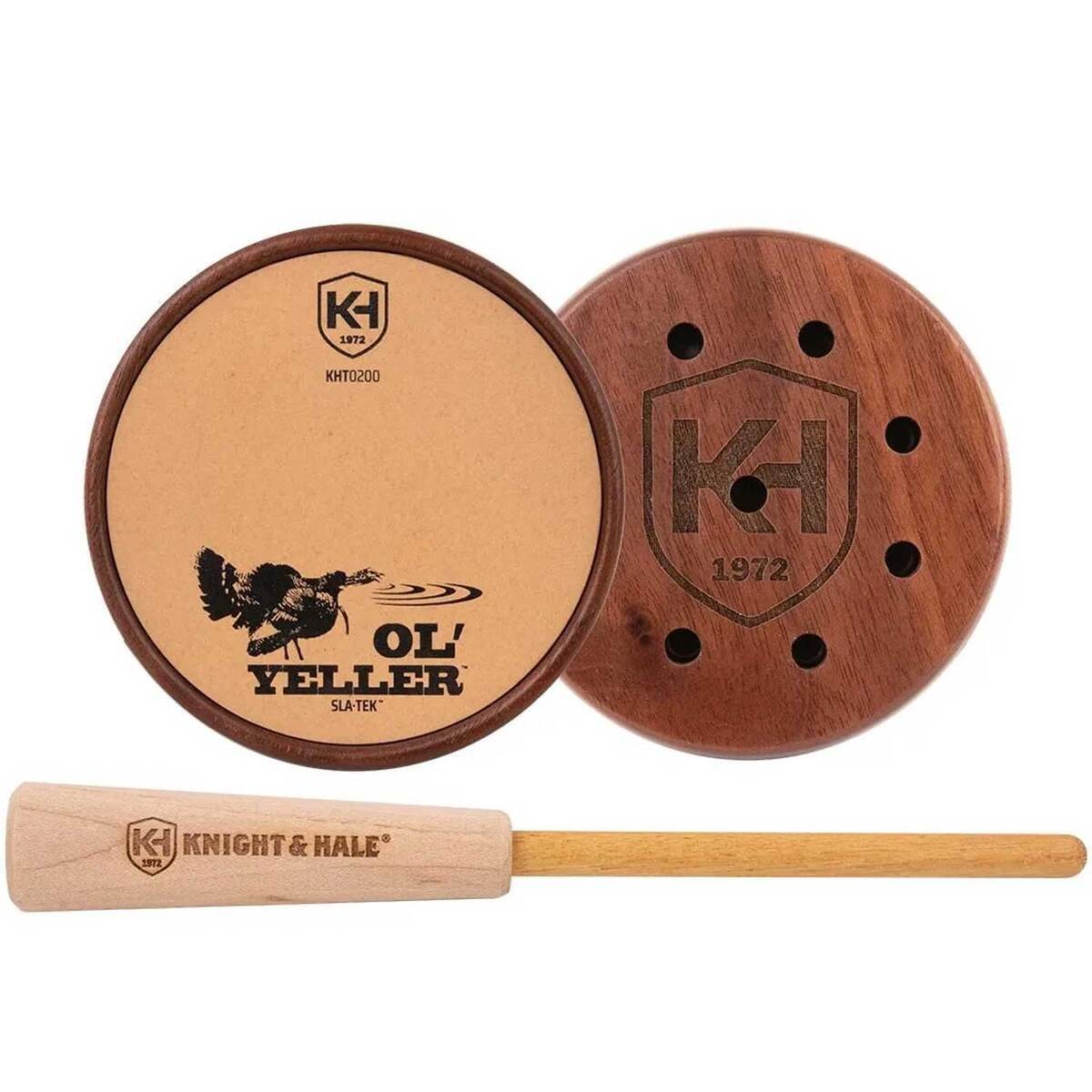 Knight & Hale Ol' Yeller SLA-TEK Walnut Turkey Surface Pot Call