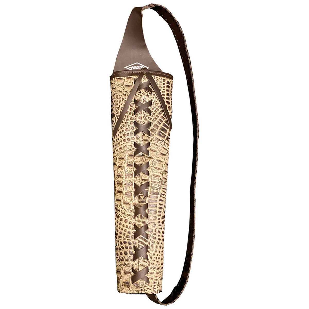 Neet Alligator Embossed Back Quiver - Tan