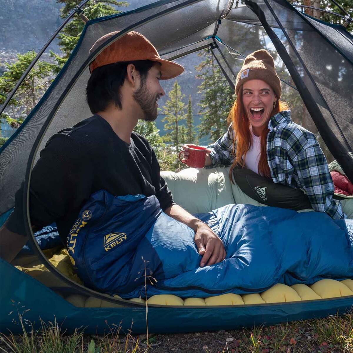 Kelty Cosmic Down 20F Degree Mummy Sleeping Bag - Blue 7 Kelty Cosmic Down 20F Degree Mummy Sleeping Bag - Blue