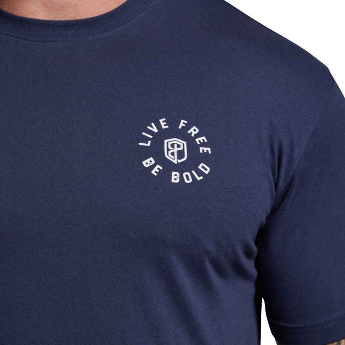 Born Primitive Men's Live Free, Be Bold Short Sleeve Casual Shirt