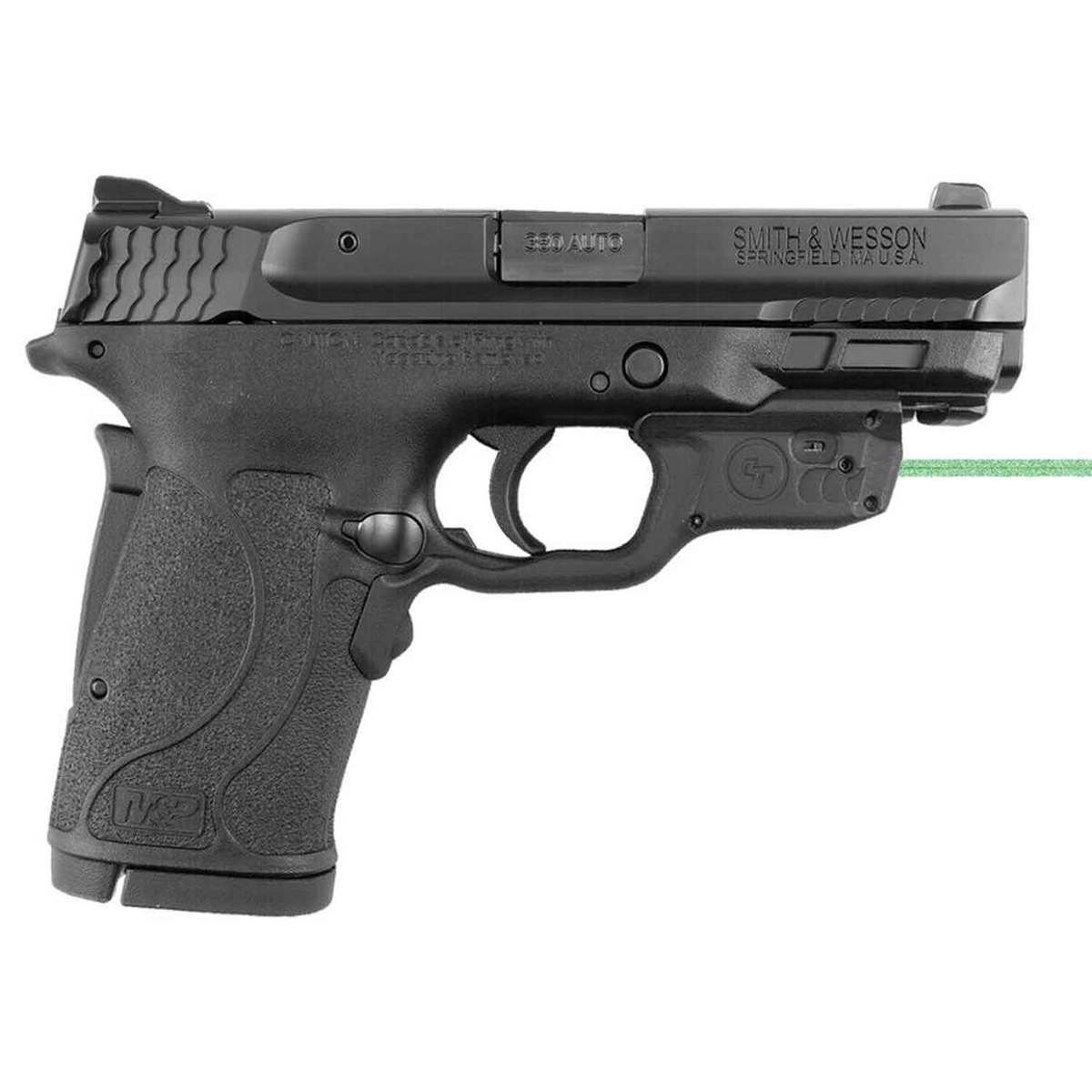 Crimson Trace LG-459G Laserguard Smith & Wesson M&P9EZ/M&P380EZ/M&P22C Laser Sight - Green