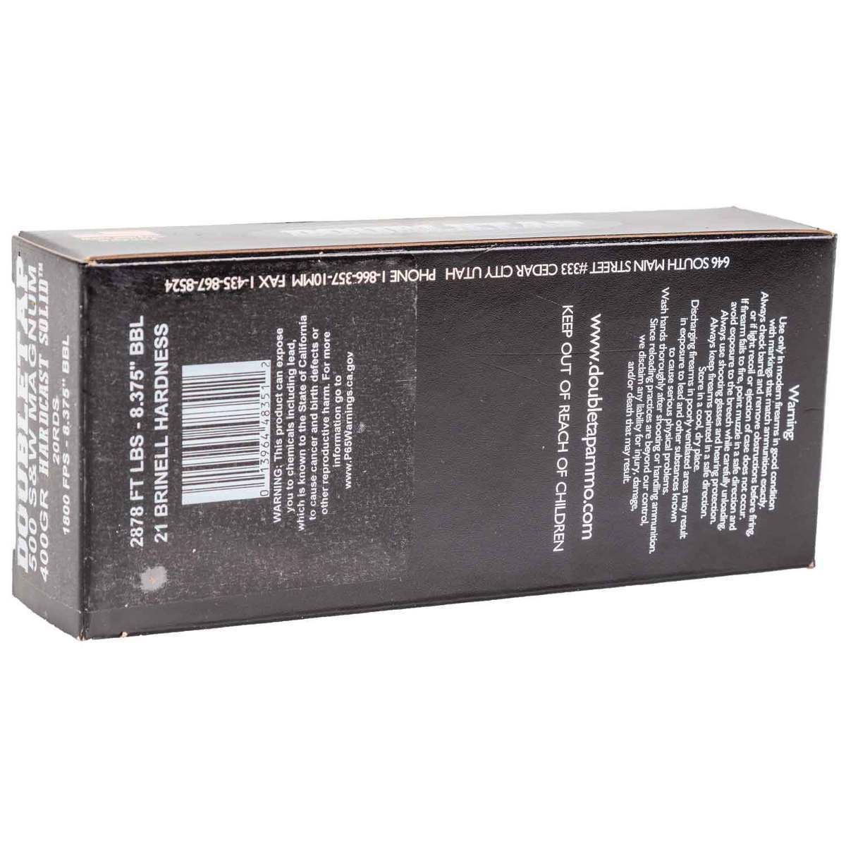 DoubleTap Hunter 500 S&W 400gr HCSLD Handgun Ammo - 20 Rounds