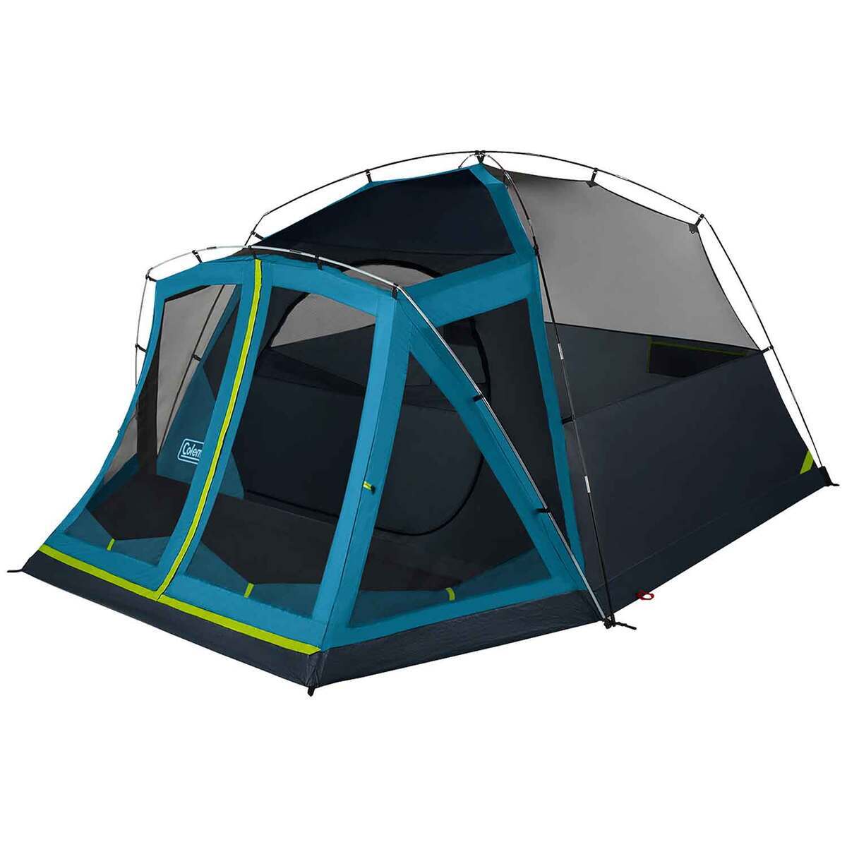 Coleman Skydome 6-Person Screen Room Camping Tent with Dark Room - Navy Blue 3 Coleman Skydome 6-Person Screen Room Camping Tent with Dark Room - Navy Blue