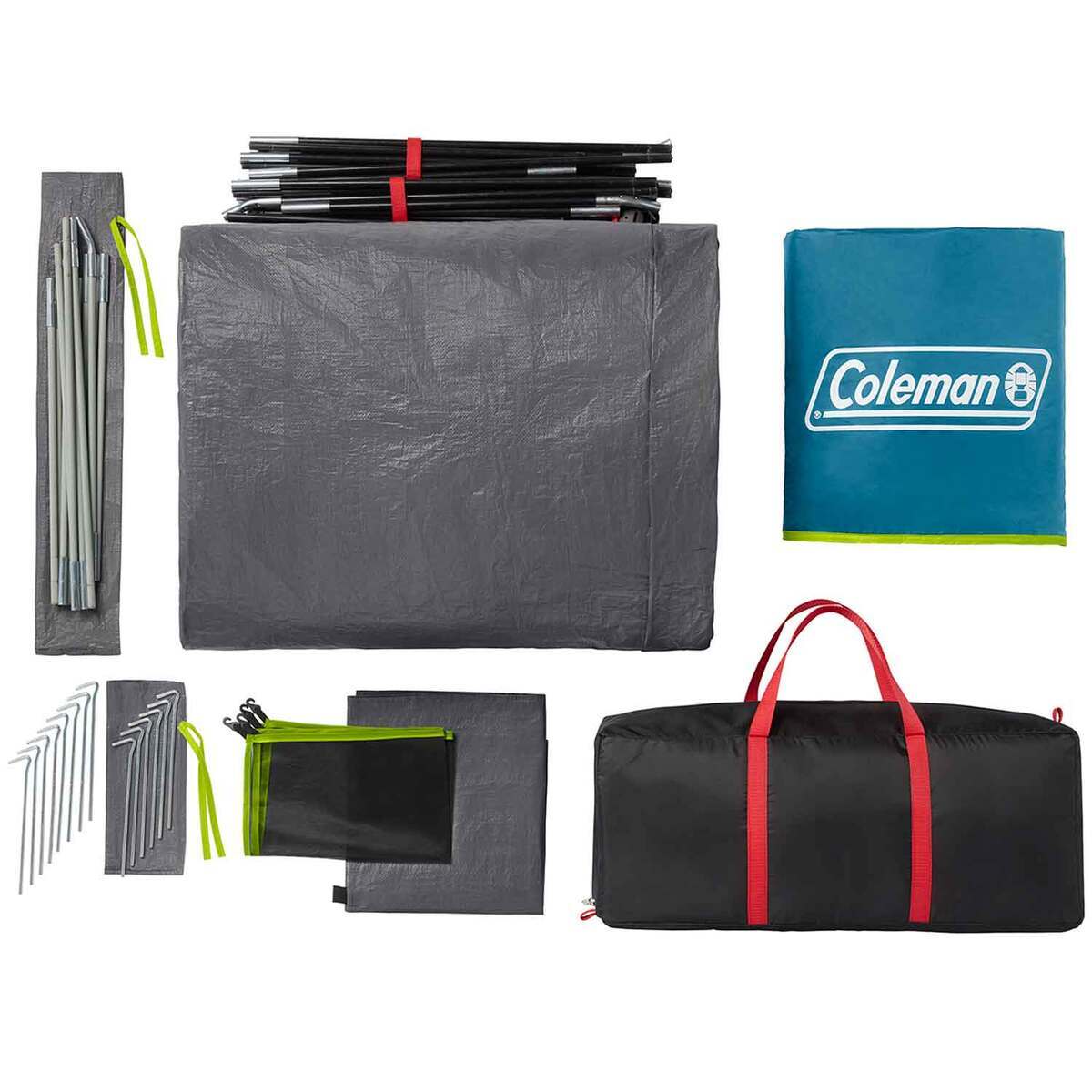 Coleman Skydome 6-Person Screen Room Camping Tent with Dark Room - Navy Blue 5 Coleman Skydome 6-Person Screen Room Camping Tent with Dark Room - Navy Blue